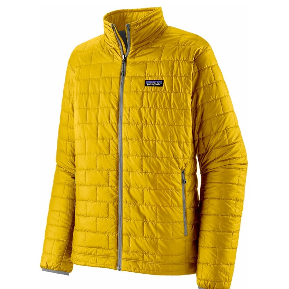 FREE SHIP Patagonia Nano Puff Jacket Mens Large L Yellow